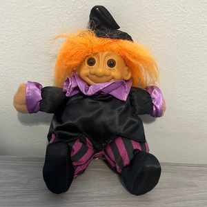 Vintage Russ Plush Witch Troll, EUC